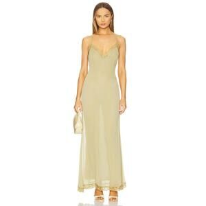 SNDYS Frida Maxi Dress in Olive